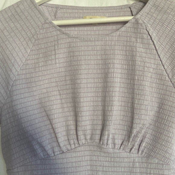 Madewell Shirred Crewneck Crop Top Size Medium - Picture 6 of 10